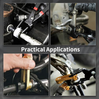 XOOL 26PCS Fuel Line Disconnect Tool Set, Master Quick Disconnect Kit with AC & Fuel Line Pliers, Spring Lock Tools, for Ford GM Chevy Automotive AC Transmission Systems
