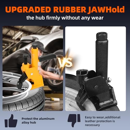 Heavy Manual Tire Bead Breaker with Handle Machine,38"-42" Tires Changer Tool with Rubber Pad, Protect Aluminum Alloy Hubs, Easy-Operated Tire Repair Tool for ATV/UTV Hydraulic Press Machine