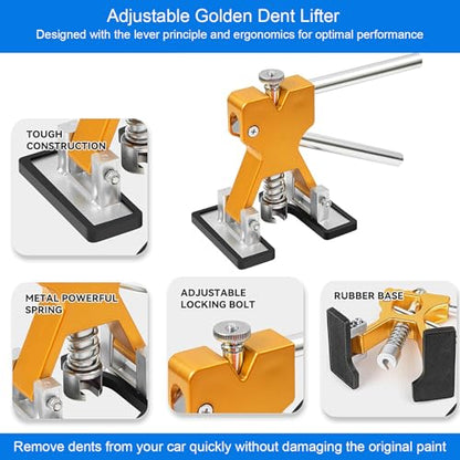 Dent Puller Kit for Cars, Professional Paintless Dent Repair Kit for Auto Body Dent Removal - 59PCS
