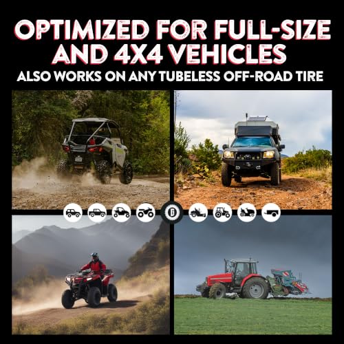 GlueTread Sidewall Tire Repair Kit - Off-Road Tire Patch Kit for ATV and UTV Tires - Large Rubber Patch & Adhesive Glue - Heavy Duty - For Sidewall Damage Repair