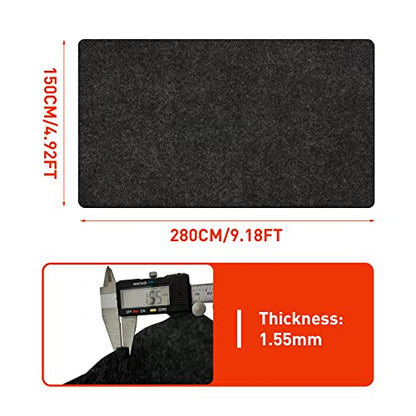 Golf Cart Parking Mat 4.9 ft × 9.1 ft Garage Floor Mat Oil Absorbent Waterproof Rubber Backing Layer Floor Protective Pad from Spills, Drips, Splashes and Stains | Oil Absorbent, Waterproof Rubber Backing Layer, Protects from Spills, Drips, Splashes and S