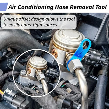 BFXM 11Pcs Fuel Line Disconnect Tool Set, Transmission Line Disconnect Tool | 3/8 5/16 1/4 3/16 7/8 3/4 5/8 1/2 Inch Fuel Line Removal Tool, AC Line Disconnect Tool Compatible for Ford/GM/Chrysler/Mazda - color: 11Pcs