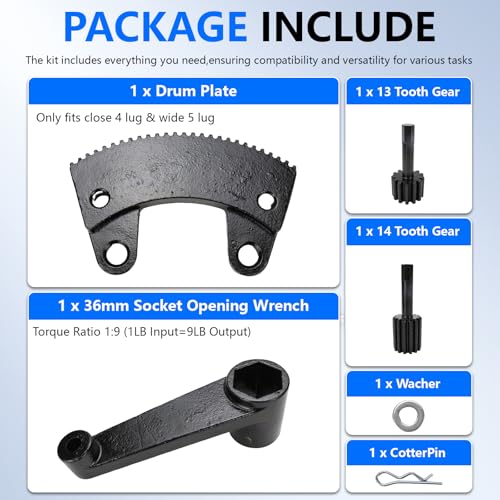 000133 Torque Multiplier Tool Fit for Classic VW Bug/Volkswagen Beetle | for 36mm Axle Nut & Flywheel Gland Nut Removal and Installation Tool