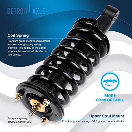 Detroit Axle - 4WD 2 Front Struts for Nissan TITAN Pathfinder Armada INFINITI QX56 Complete Struts w/Coil Springs Replacement Quick Install Ready Strut Shock - size: 171358 x2/PAIR
