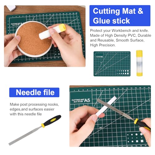 KuanStore 3D Printer Tools Kit, 3D Printing Accessory with 55Pcs Includes Deburring Tool, Caliper, Art Knife Set, Tube Cutter, Storage Bag Suitable for 3D Print Removing, Cleaning | Includes Deburring Tool, Caliper, Art Knife Set, Tube Cutter, Storage Bag
