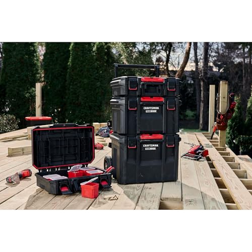 CRAFTSMAN VERSASTACK XL Tool Box, Waterproof Indoor/Outdoor, Stackable Tool Storage, Lockable, 21 Inch (CMST21430)