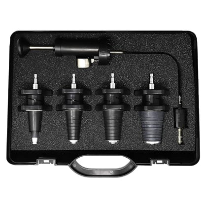 CTA Tools 9376 HD Adjustable Radiator Pressure Tester Kit, Quick Release Couplers, High Impact Polymer Hand Pump, for Japanese, American, European Trucks, Tractors, Farm Equipment