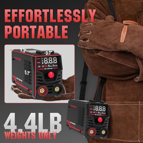 YESWELDER 125Amp Mini Stick Welder Large LED Display, IGBT ARC Welding Machine, 110V Hot Start Portable MMA Welder Machine, Arc Force - style: stick welder 125Amp