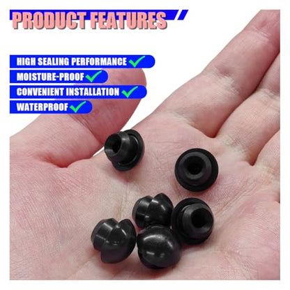 8mm Bottle Jack Floor Jack Oil Filler Plug, Rubber Horizontal Jacks Hydraulic Filler Bung for Sealing Oil Reservoir Ports, Flat-Head Hydraulic Top Pressure Rod Replacement Parts (12PCS) - size: 12PCS