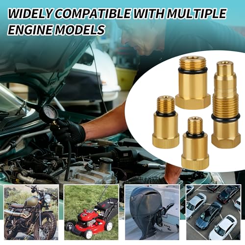 Automotive Compression Adapters - Universal Compression adapters for Gas Engines, Motorcycles, Snowmobiles, Lawn Equipment, and More