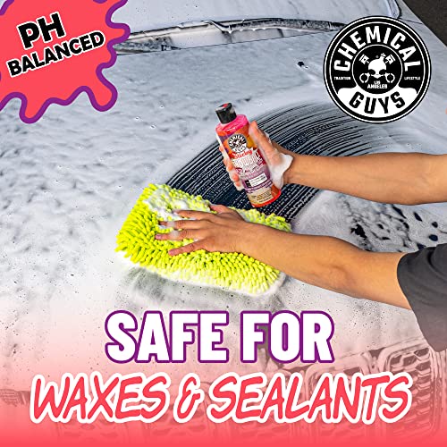 Chemical Guys CWS215 Sticky Snowball Ultra Snow Foam Car Wash Soap (Works with Foam Cannons, Foam Guns or Bucket Washes) for Cars, Trucks, Motorcycles, RVs & More 128 fl oz (1 Gallon) Cherry Scent - size: 128 Fl Oz (Pack of 1)