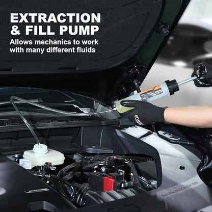 FOUR UNCLES Fluid Extractor & Filling Pump for Easy Oil Change - size: 200cc(58cm hose)