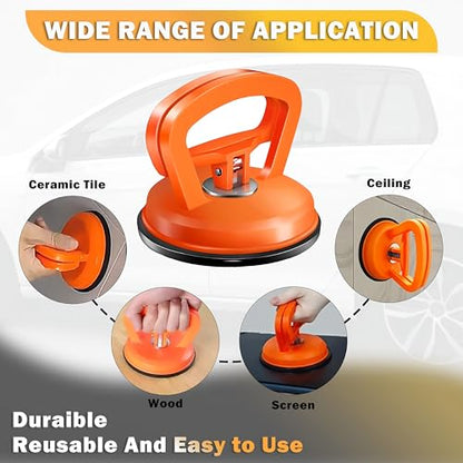 Paintless Dent Repair Kit – 7-Piece Car Dent Puller Set with Suction Cups, Polishing Pad & Cleaning Accessories for Auto Body Dents & Scratches