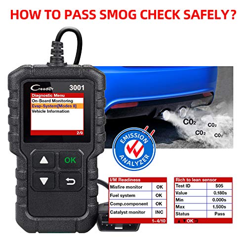 LAUNCH Creader 3001 OBD2 Scanner-2025 Upgrade Ver. Engine Fault Code Reader,Support O2 Sensor,Lifetime Free Update,Scanner for All OBDII Protocol Cars Since 1996
