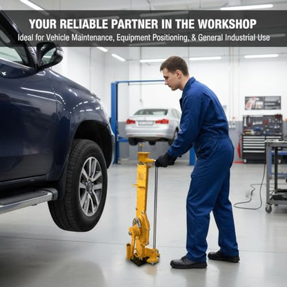 Mechanical Machinery Jack, Heavy Duty 3500LBS Capacity Rack Jack, Steel Construction for Lifting Trucks