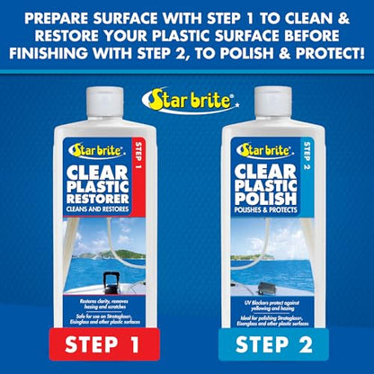 Star Brite Clear Plastic Restorer - style: Step 2 Clear Plastic Polish