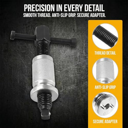 3PCS/Set Car Brake Piston Wind Back Tool, Automotive Brake Caliper Piston Rewind Kits, Vehicle Rear Right Handle Pad Wind Back Caliper Tool Replacement Set, Universal Fit - size: 3PCS