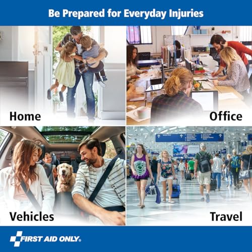 First Aid Only 313 Piece Home & Go Emergency First Aid Kit (91081) - size: 313 Piece