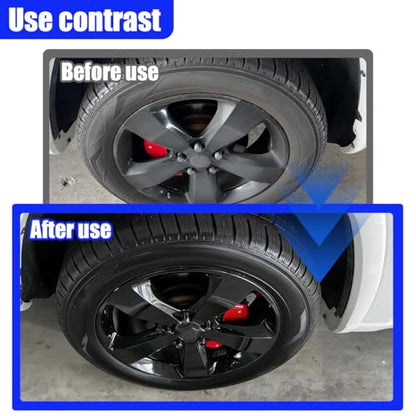 Tire Shine Applicator Pad, Reusable Hex Grip Tire Dressing Applicator, Wave Contoured Tire Polishing Sponge Pads, Car Detailing Cleaning Accessories for Most Vehicles (2PCS) - size: 2PCS