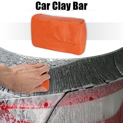 X AUTOHAUX Car Clay Bar Wash Mud Orange 100g Detailing Cleaning Polishing Tool for Cleaning Cars RV Boats Bus Coating - color: Orange