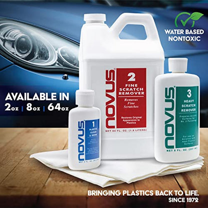 Novus 7020 | Plastic Clean & Shine #1 | 8 Ounce Bottle - color: #1 Plastic Clean & Shine, size: 8 Ounces