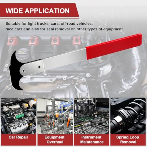 XUDYVCO Seal Puller, 3rd Generation Oil Seal Removal Tool with 30% Thicker Dual Hook Tips and Heat-Treated Steel, Seal Puller Tool Perfect for Car, SUV, Light Truck and Machine Repair
