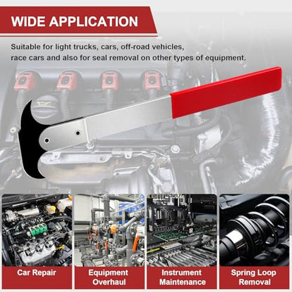XUDYVCO Seal Puller, 3rd Generation Oil Seal Removal Tool with 30% Thicker Dual Hook Tips and Heat-Treated Steel, Seal Puller Tool Perfect for Car, SUV, Light Truck and Machine Repair