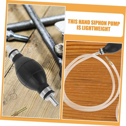 LIFKOME 1 Set Hand Fuel Pump Siphon Hose Kit for Precise Liquid Transfer Durable Construction for Cars Motorcycles Boats Effortless Operation