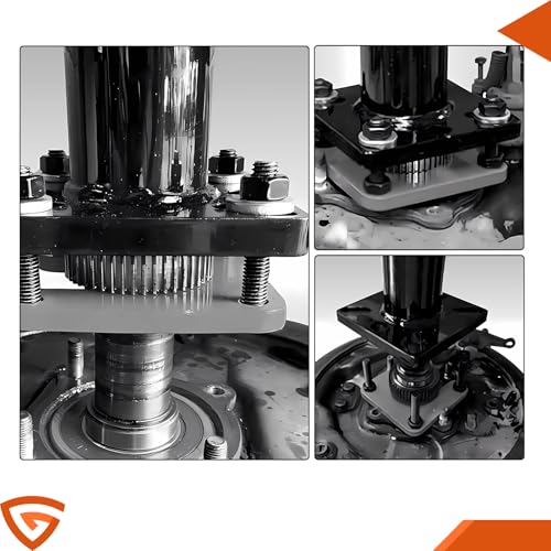 Rear Axle Bearing Puller & Installer Tool Kit with Tone Ring Remover and Adapter Plate, Compatible with Toyota Tacoma 1995–2004 T100 1995–1998 4Runner 1995–2020 Tundra 2000–2006 Hilux Pickup 2004–2012