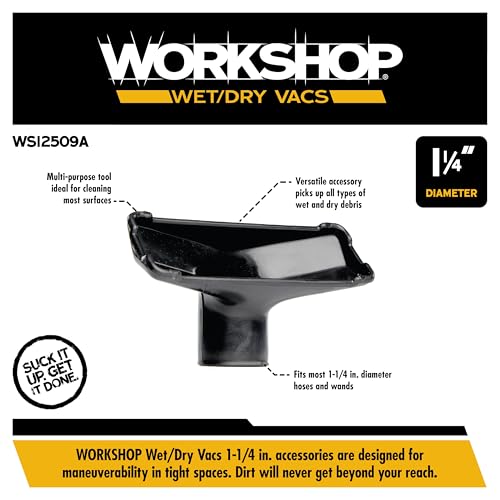 WORKSHOP Wet/Dry Vacs WS12509A 1-1/4-in. Utility Nozzle Vacuum Attachment - size: 1.25 Inch