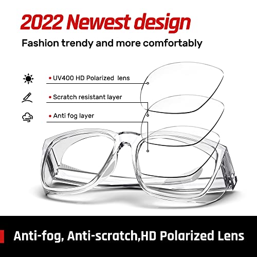 Safety Glasses Anti-Fog Goggles Protective Eyewear Anti Blue Light Protection Glasses For Women And Men - color: Clear