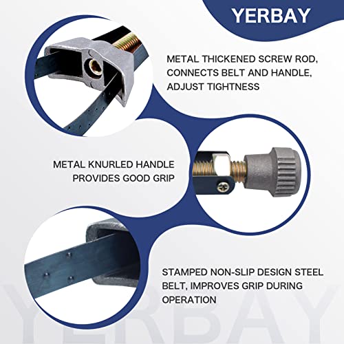 Adjustable Oil Filter Wrench Removal Tool 60-120mm Diameter Adjustable Cap Spanner Strap Wrench Repair tool for Motorcycle Car