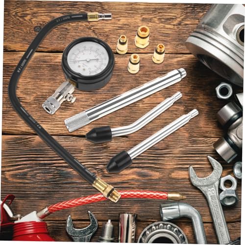 Cabilock 1set Dual-use Compression Tester Gauge for Automotive and Motorcycle Engine Diagnostics Accurate Cylinder Pressure Measurement Tool Kit Essential Accessories