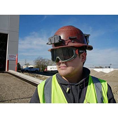 Klein Tools 60480 Safety Goggles, Tinted Gray Lens PPE Eye Protection, Anti-Fog, Scratch-Resistant, UV Protection, Adjustable Vents