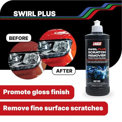 LAUCO Paint Correction Compounds Step 1, 2, 3, Swirl Remover 8oz Kits, with a Towel, Silicone-Free, Clear Coat Safe Scratch Remover, Swirl Correction & High Gloss Finishing - style: Combo–8oz