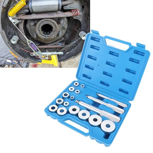 17PCS Bearing Press Kit, Universal Bearing Race and Seal Driver Set, Aluminum Alloy Bearing Install Tool with 14 Adapters, Compact Seal Driver Removal Tool for Automotive Repair an