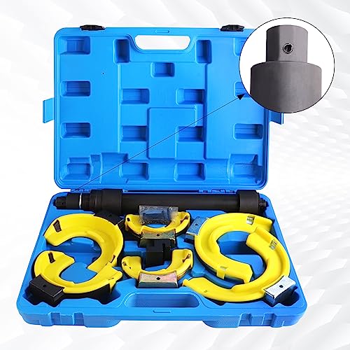 Macpherson Strut Spring Compressor Tool Kit, Coil Spring Compressor, 3 Interchangeable Jaw Sets, Impact Wrench Compatible, for Car SUV Light Truck Suspension Repair