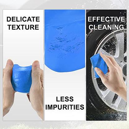 X AUTOHAUX Car Clay Bar Wash Mud Blue 100g Detailing Cleaning Polishing Tool for Cleaning Cars RV Boats Bus Coating - color: Blue