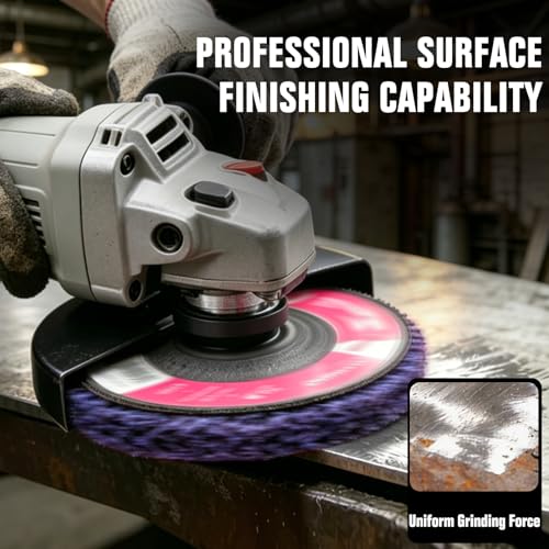 Stripping Discs 4-1/2" Paint & Rust Removal Wheels for Angle Grinder, Paint Rust Oxidation Weld Scale & Coating Removal Stripping Wheels, Multi-Color Abrasive Disc Set 6-Pack（Black Purple Green） - color: PURPLE&BLUE&BLACK