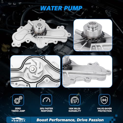 3.5 3.7 Timing Chain Kit W/Water Pump with Timing Tool Kit Fits for 2007-2011 Edge/CX-9/Fusion/Taurus/6/MKS/MKT/Flex/MKS/MKT/MKX/MKZ/Sable/Taurus X V6 Cyclone Engines # AT4Z-6306-A 7T4Z-6256-A - color: FOR 2007-2010 Edge 3.5L