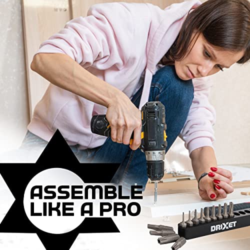 Ram-Pro 15Pc Torx Star 6 Point, Security Tamper Proof, Driver Bit Set - T5, 6,7,8,9,10,15,20,25,27,30,35,40,45,50 – Multifunction Damage/Shear Resistant Hollow Torque Kit - style: Torx Security (6-Point)