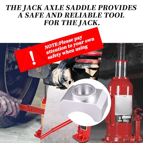 Jack Axle Adapter Lifting Saddle Suitable for 3-inch axle，Compatible with Bottle Jack Tools/Floor Jack Tools-Suitable for Jack Lifting Platforms of 1.5 inches or Smaller(Billet Aluminum)