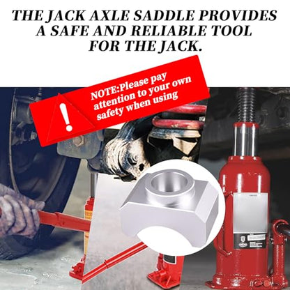 Jack Axle Adapter Lifting Saddle Suitable for 3-inch axle，Compatible with Bottle Jack Tools/Floor Jack Tools-Suitable for Jack Lifting Platforms of 1.5 inches or Smaller(Billet Aluminum)