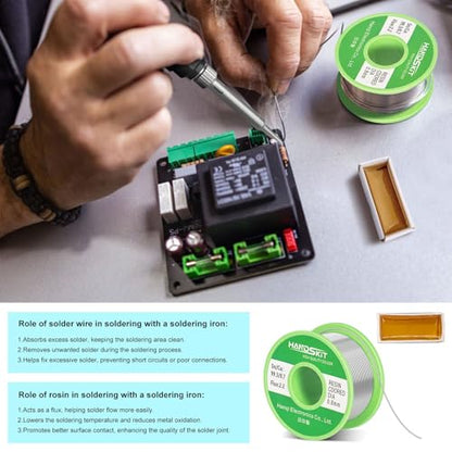 Soldering Iron Kit, 90W Soldering Iron LCD Adjustable Temperature, 13 in 1 Soldering Welding Iron Gun Kit with 5 Tips, Flux, Desoldering Pump, Stand, Tweezers, Wire Cutter, Solder Wire, Sponge, 110V | 5 soldering tips, desoldering pump, soldering iron sta