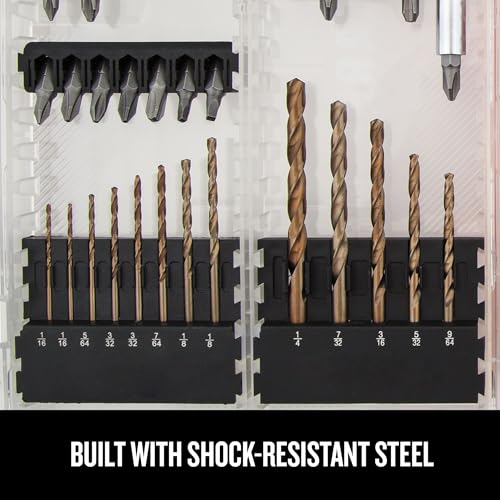 CRAFTSMAN Drill Bit Set 60 Pieces, Impact Driver and Screwdriver Bit Set , Includes Nut Drivers (CMAF1260) - size: 10.75 x 1.16 x 6.87 inches, style: 60 Pieces