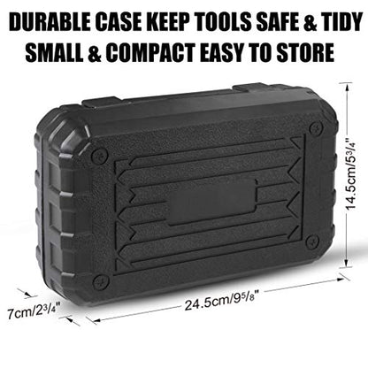 DOWELL Small Mini Tool Set School College Student Kids Dorm Tool Set Kit Home Repair Hand Tools with Tool Box Storage Case Upgraded HYT9 - style: HYT9