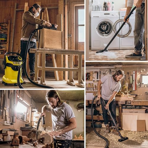 KÄRCHER Shop Vacuum WD 5 P, 6.6 Gal, 6.0 Peak HP, 33 ft Reach, Wet Dry Vacuum Cleaner, Heavy Duty, Blower Function, Crevice Tool, Floor Nozzle, Great for DIY Projects and Workshops - style: WD 5/P