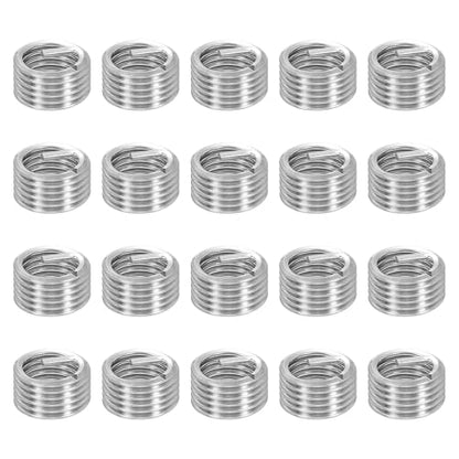 HARFINGTON 20pcs Wire Thread Repair Inserts M14 x 2 x 1D (14mm) Metric 304H Stainless Steel Helical Coiled Wire Screw Threaded Sleeve Sheath for Automotive Repairs - size: M14 x 2 x 1D