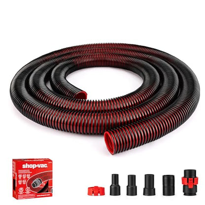 Shop-Vac Premium Universal Hose Plastic 12'X 1-7/8", Replacement Hose Compatible with Rigid, Dewalt, Husky, Craftsman, Bauer, Masterforce Vacuum Cleaners - size: 12' X 1-7/8"