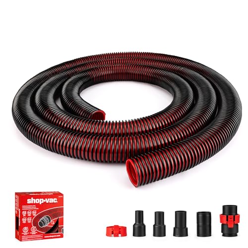 Shop-Vac Premium Universal Hose Plastic 12'X 1-7/8", Replacement Hose Compatible with Rigid, Dewalt, Husky, Craftsman, Bauer, Masterforce Vacuum Cleaners - size: 12' X 1-7/8"